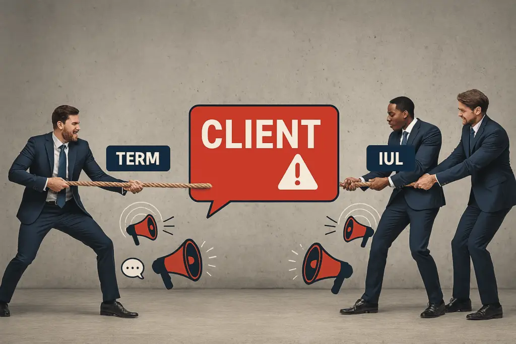 IUL Refund Pitch Buy Term and Invest the Difference advisors vs IUL only advisors are hurting the clients in the middle . M&M Wealth Associates Michael Henry and Matthew Wu